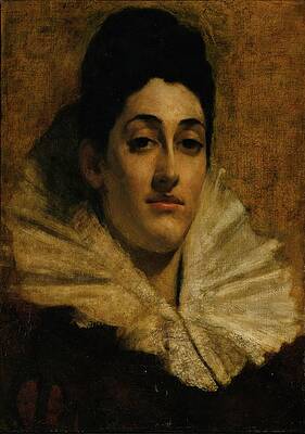 Portrait of Frances C. Houston Painting