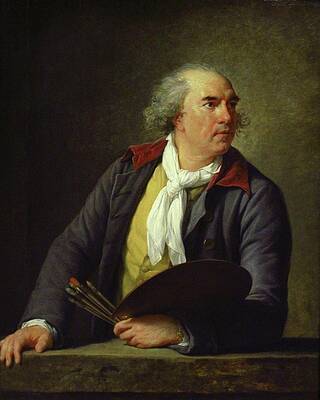 Hubert Robert Painting - Portrait Of Hubert Robert by Elisabeth Louise Vigee Le Brun