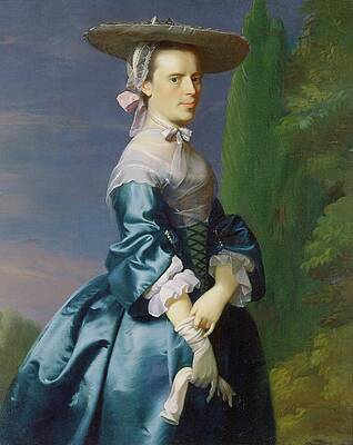 John Singleton Copley Painting - Portrait Of Sarah Allen, Ne Sargent by John Singleton Copley