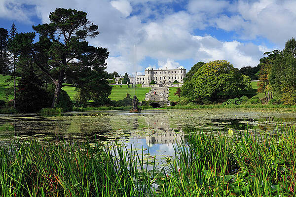 Ireland Wall Art featuring the digital art Powerscourt Estate, Ireland by Alessandra Albanese