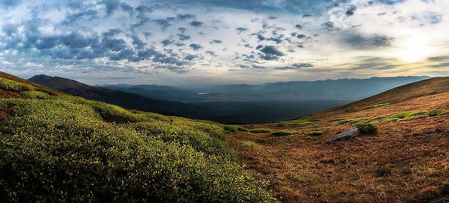 Panoramic Wall Art featuring the photograph Prairie Morning On Mt Elbert by Owen Weber