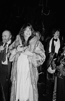 Wall Art featuring the photograph Pregnant Carly Simon by Art Zelin