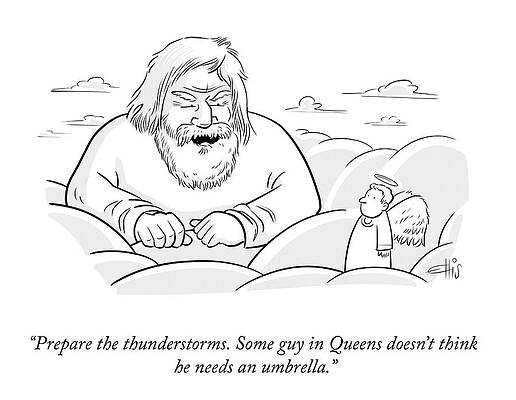 Sky Drawing - Prepare The Thunderstorms by Ellis Rosen