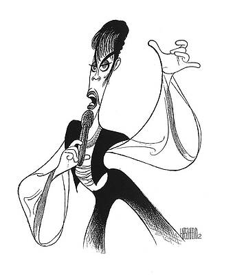 Music Drawing - Prince by Al Hirschfeld