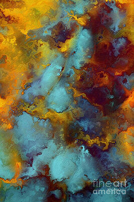 Anxious Painting - Proverbs 12 25. A Good Word. Contemporary Christian Art by Mark Lawrence