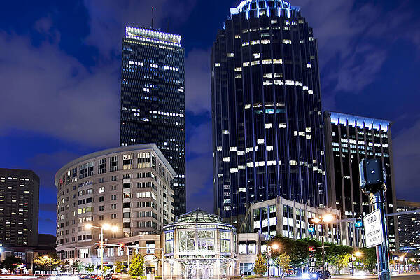 Boston Digital Art - Prudential Center, Boston, Ma by Claudia Uripos