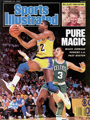 Magic Johnson in Action Wall Art