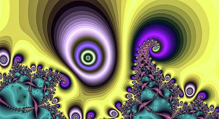 Vibrant Wall Art featuring the digital art Purple Medium Eye by Don Northup