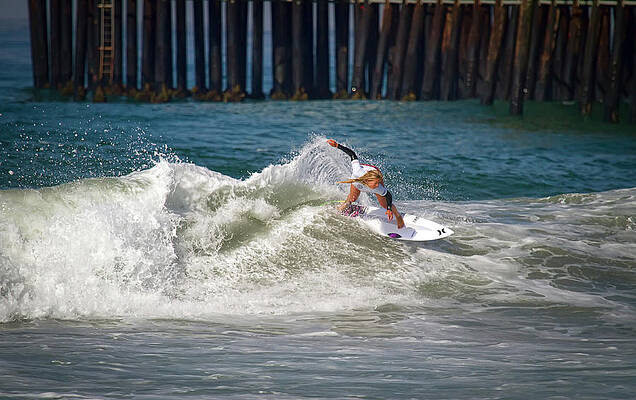 Wall Art featuring the photograph Rachel Presti Surfer by Waterdancer