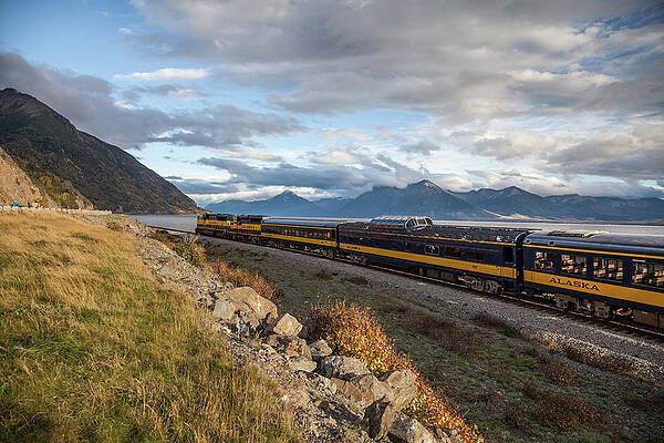 Impressive Wall Art featuring the digital art Railroad Train by Mel Manser