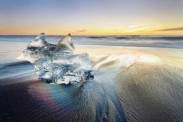 Beach Wall Art featuring the photograph Rainbow Ice by Monamifoto