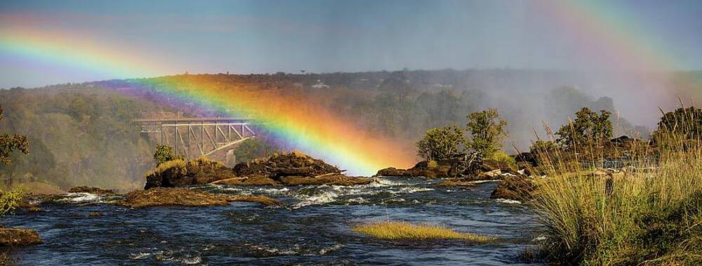 Travel Photograph - Rainbow Over The Zambezi River by Robert Grac