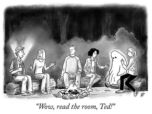 Humor Drawing - Read The Room by Pia Guerra