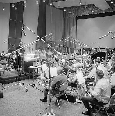 Wall Art featuring the photograph Recording Studio by Tom Kelley Archive