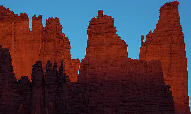 Sunset on Red Rock Formations Wall Art