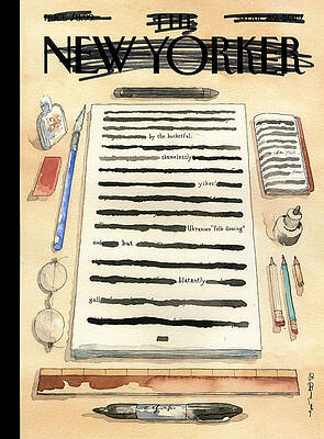 New Yorker Cover with Redacted Page Wall Art