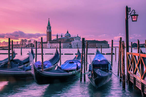 Architecture Wall Art featuring the photograph Rocking Gondolas 2 by Sue Leonard