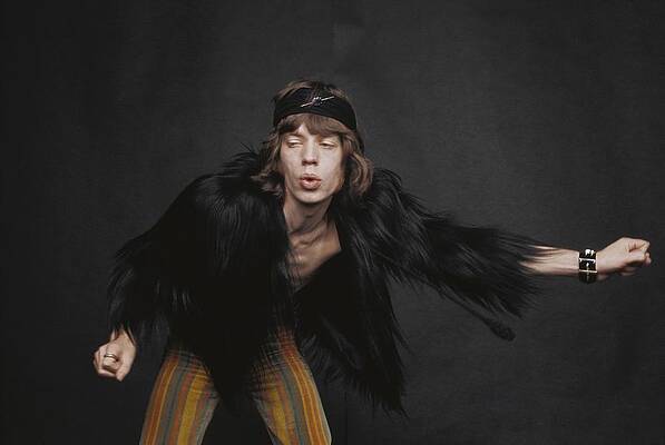 Wall Art featuring the photograph Rolling Stones Singer by Michael Ochs Archives
