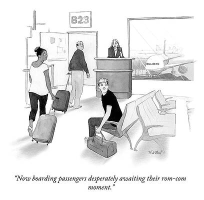 Airline Passengers Awaiting Departure Wall Art