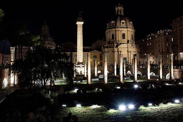 Landmark Photograph - Rome By Night by Robert Grac