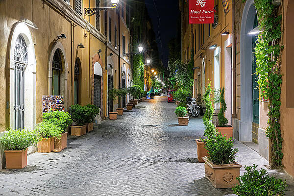 Empty Wall Art featuring the digital art Rome, Via Margutta, Italy by Sebastian Wasek