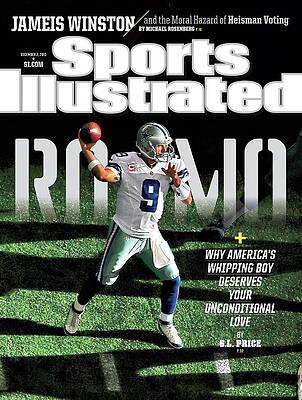 Football Player on Sports Illustrated Cover Photograph