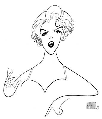 Music Drawing - Rosemary Clooney by Al Hirschfeld
