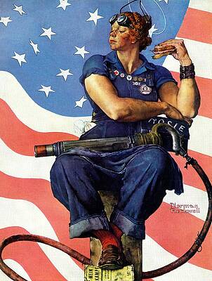 Rosie The Riveter by Norman Rockwell