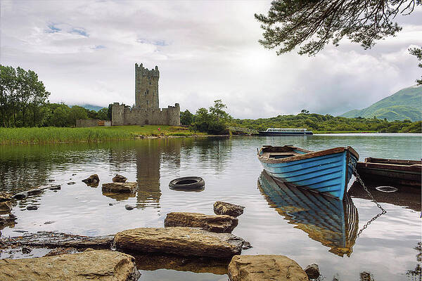 Sky Photograph - Ross Castle Ruins In Ireland by Miroslav Liska
