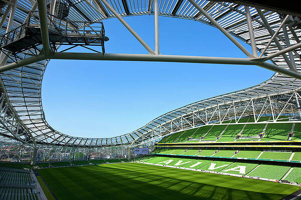 Ireland Wall Art featuring the digital art Rugby Stadium, Dublin, Ireland by Stefano Amantini