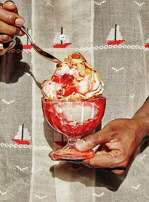 Sea Life Wall Art featuring the digital art Rum-soaked Fruit Sundae by Emma Fishman