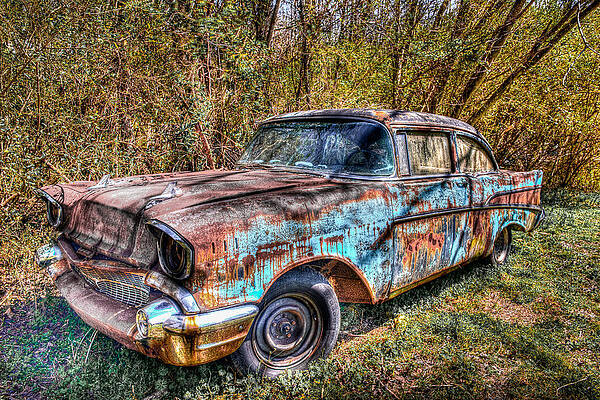 Wall Art featuring the photograph Rusty 57 Chevy by Lloyd Gillies