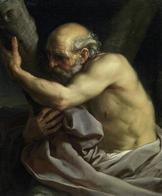 Pompeo Batoni Painting - Saint Andrew by Pompeo Batoni