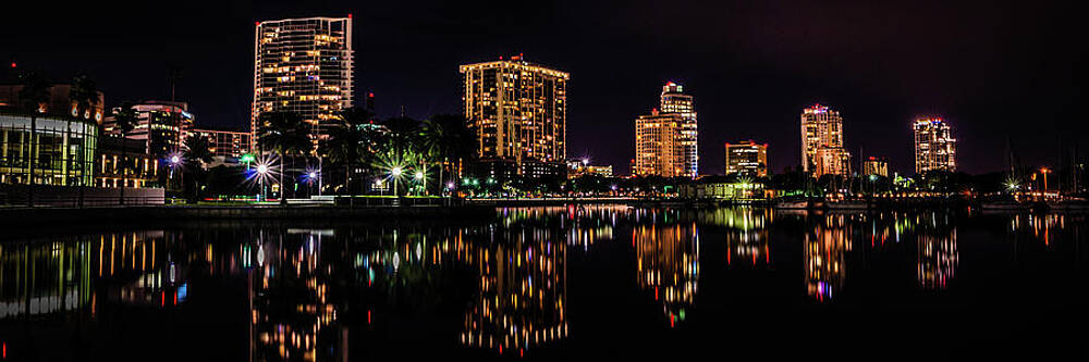 Reflection Wall Art featuring the photograph Saint Petersburg Skyline by Joe Leone