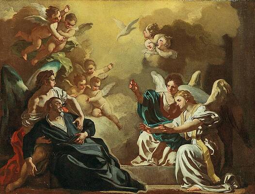 Saint Philip Neri's Angelic Vision Wall Art