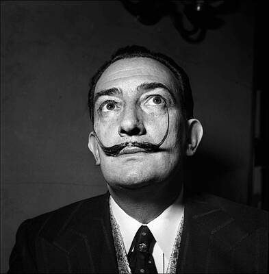 Wall Art featuring the photograph Salvador Dali In Paris, France In 1953 by Reporters Associes