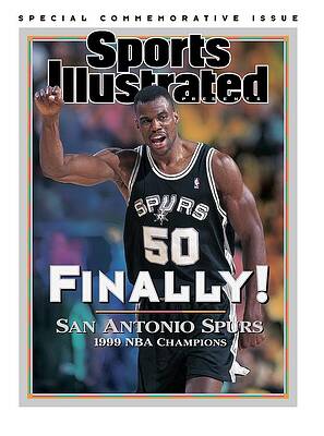 David Robinson Spurs Victory Celebration Photograph