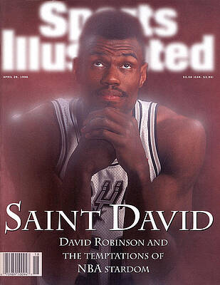 San Antonio Photograph - San Antonio Spurs David Robinson Sports Illustrated Cover by Sports Illustrated