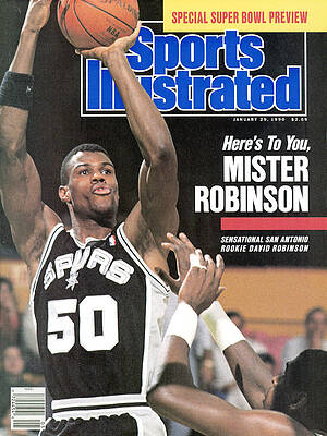 David Robinson Slam Dunk Action Photograph