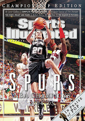 Spurs NBA Champions 2004-05 Wall Art