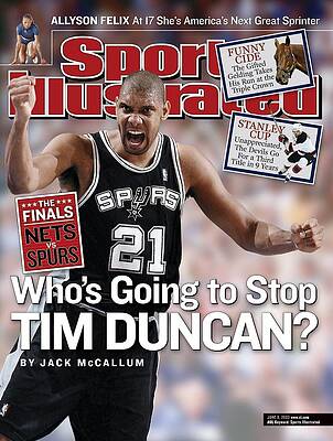 Tim Duncan Sports Illustrated Cover Photograph