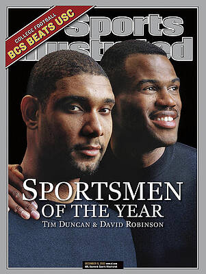 Tim Duncan and David Robinson on Cover Photograph