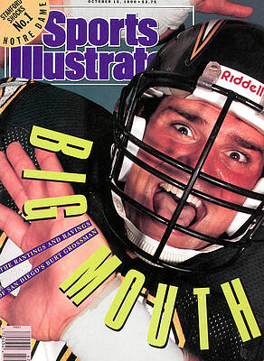 Los Angeles Chargers Wall Art featuring the photograph San Diego Chargers Burt Grossman Sports Illustrated Cover by Sports Illustrated