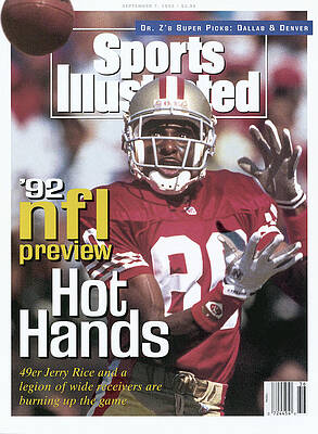 Jerry Rice on Sports Illustrated Cover Wall Art