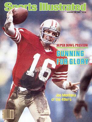Joe Montana on Sports Illustrated Cover Photograph