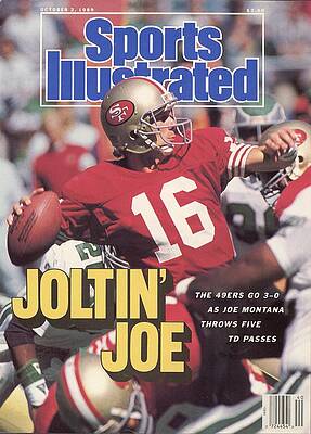 Joe Montana on Sports Illustrated Cover Wall Art