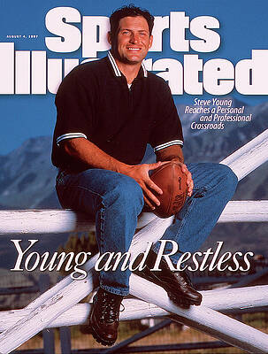 Steve Young on Sports Illustrated Cover Wall Art