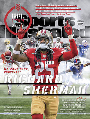 Richard Sherman NFL Preview Cover Wall Art