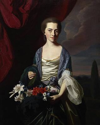 John Singleton Copley Painting - Sarah Sherburne Langdon by John Singleton Copley