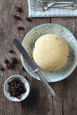 Sarga Turo Yellow Cheese Made From Quark, Hungary With Raisins Print